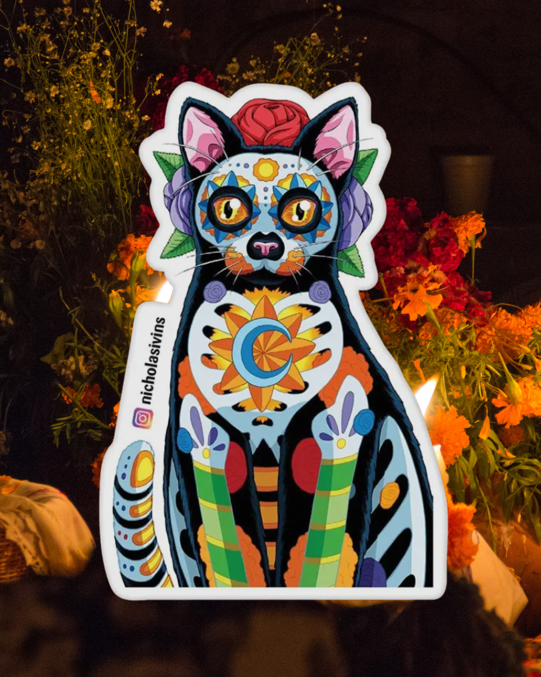 Black Cat Sticker