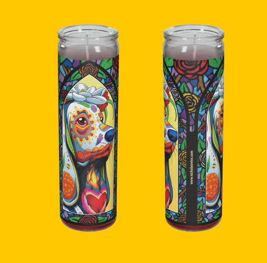 Basset Hound Candle