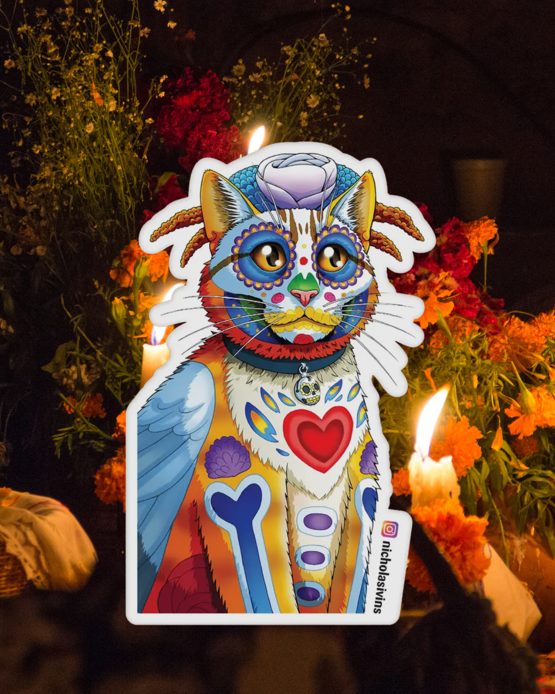 Orange Cat Sticker