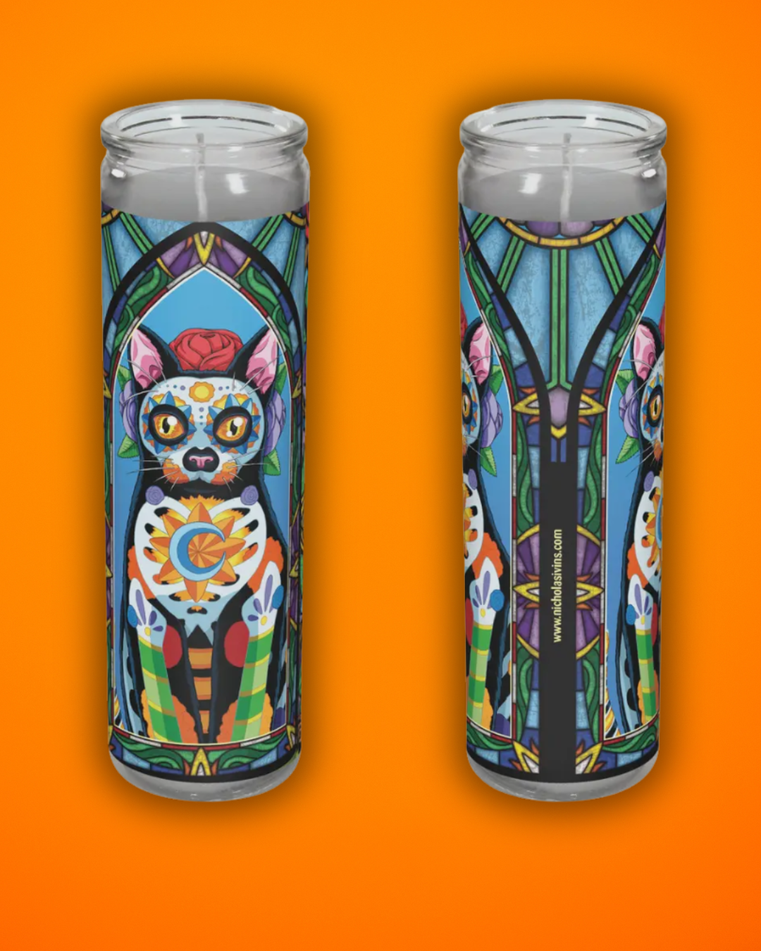 Black Cat Candle