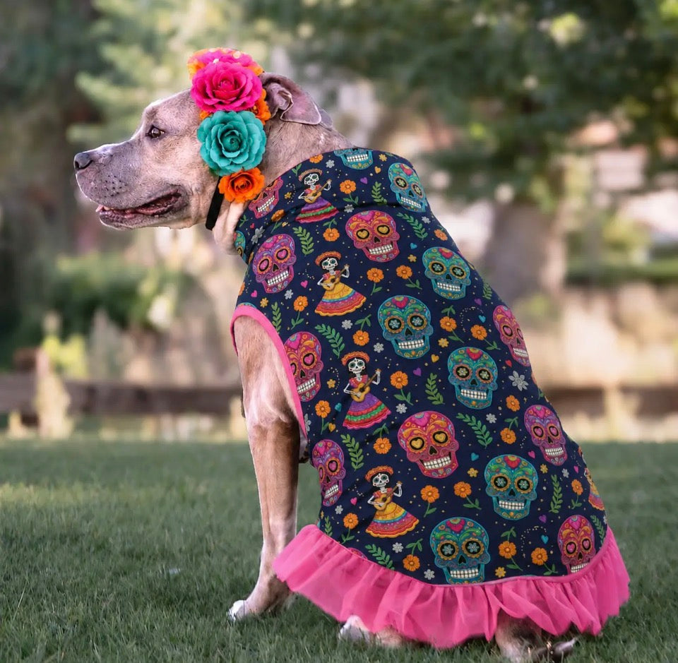 Sugar skull tutu dress